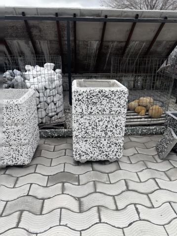 Beton Saksı - Dekoratif (Seri 2)